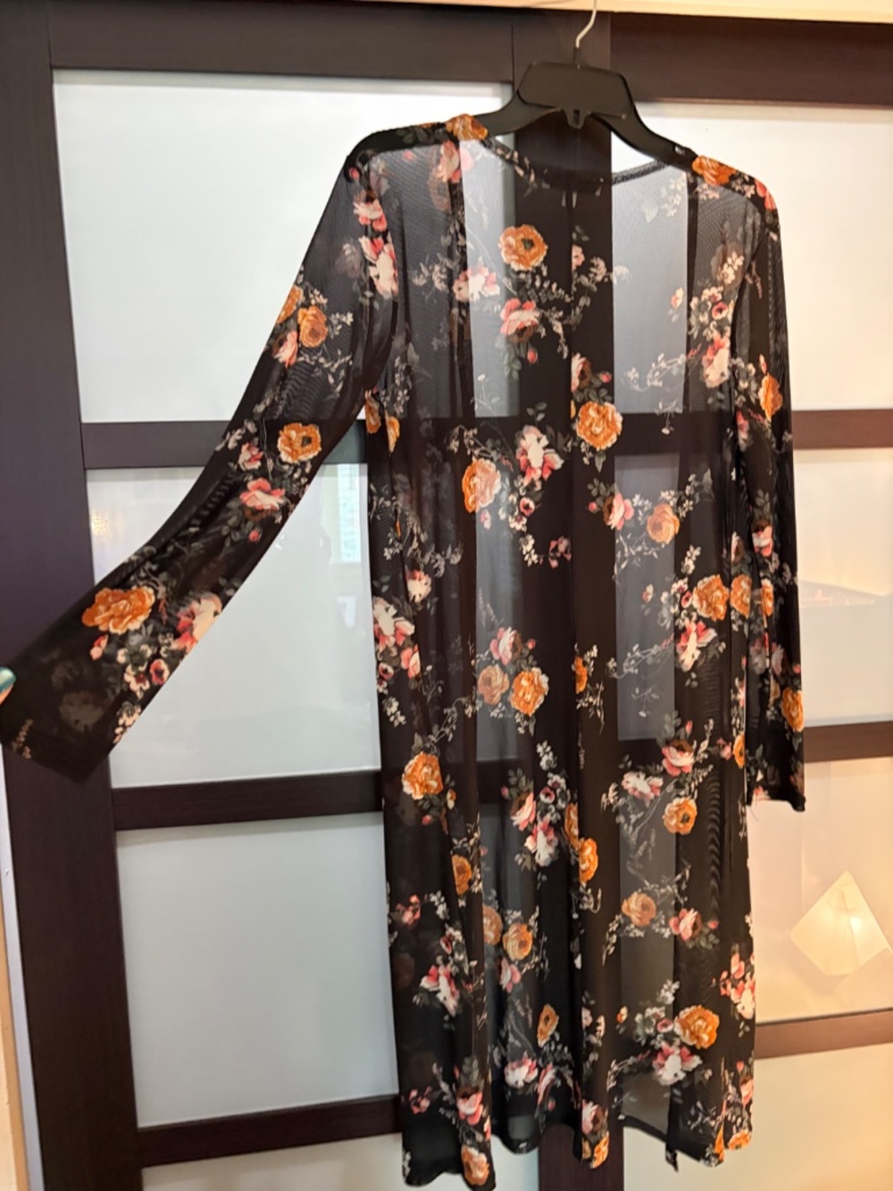 Sheer Floral Cover Up